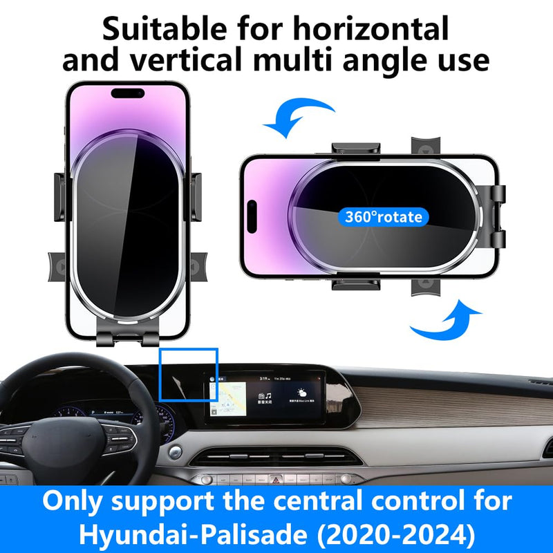 Car Phone Holder for Hyundai Palisade 2020 2021 2022 2023 2024 Auto Accessories Navigation Bracket Interior Decoration Dashboard Cell Mobile Phone Mount Holders case Accessory
