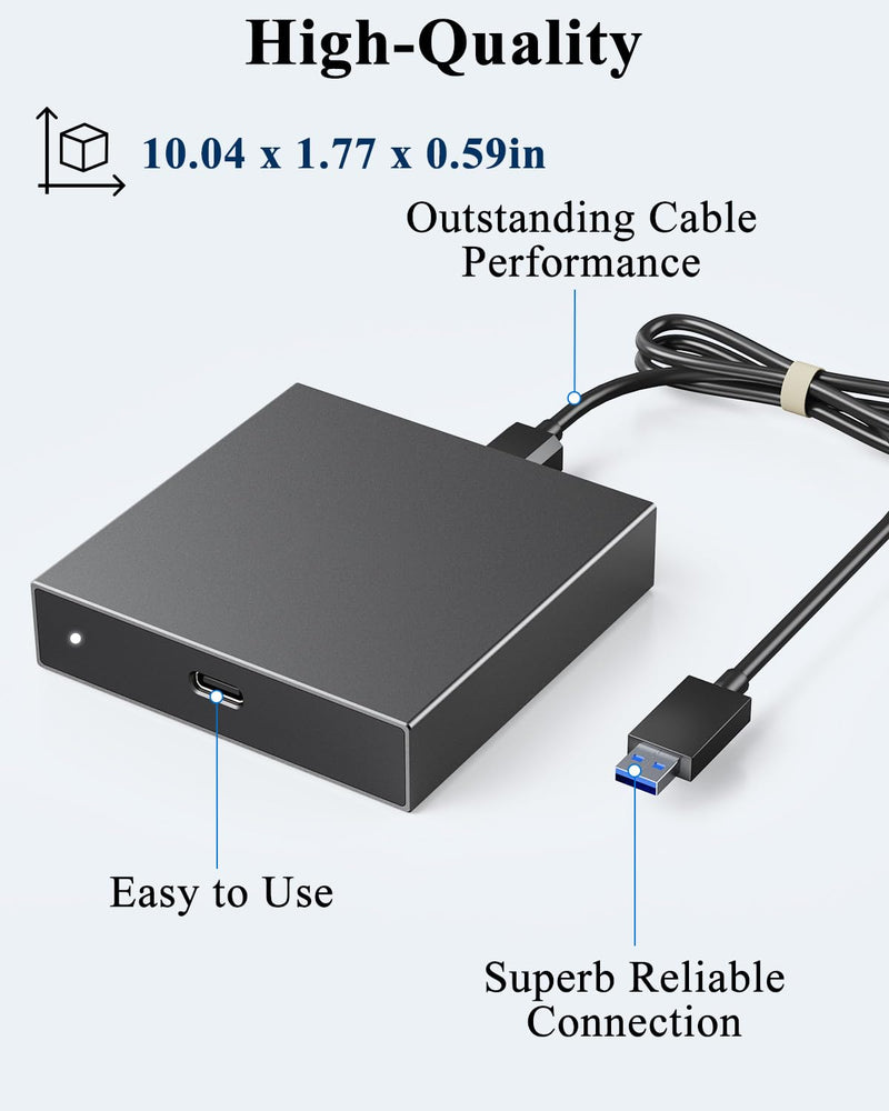 [AUSTRALIA] - PC Adapter for VR2 Headset, VR2 to PC Converter for SteamVR Gaming on Windows, Stable Signal with Durable Aluminum Alloy Housing 