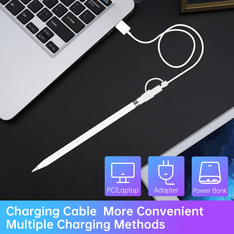 Charger Adapter Compatible with Apple Pencil 1st Generation, Female to Female Charging Connector for iPad Pen 1st Gen - 2 Pack