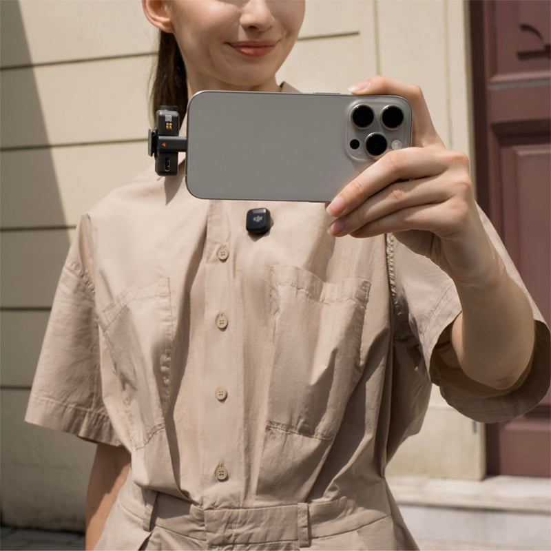 [AUSTRALIA] - DJI Mic Mini (1 TX + 1 RX), Wireless Lavalier Microphone for iPhone/Camera/Android, Ultralight, Detail-Rich Audio, Noise Cancelling, Automatic Limiting, Vlog, Streaming, 400m Transmission Mic Mini (1 TX + 1 RX) Single 