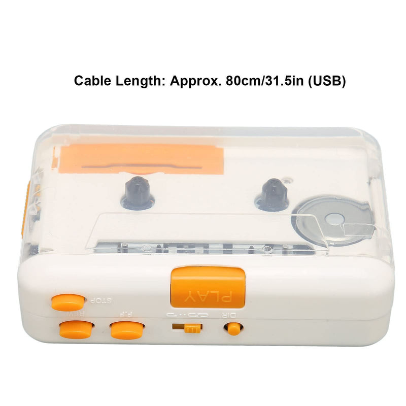 Portable Cassette Player, Cassette Audio Player Tape to MP3 Converter Compatible with Laptops Computer, Convert Mixtapes/Tape Cassettes to for /MP3