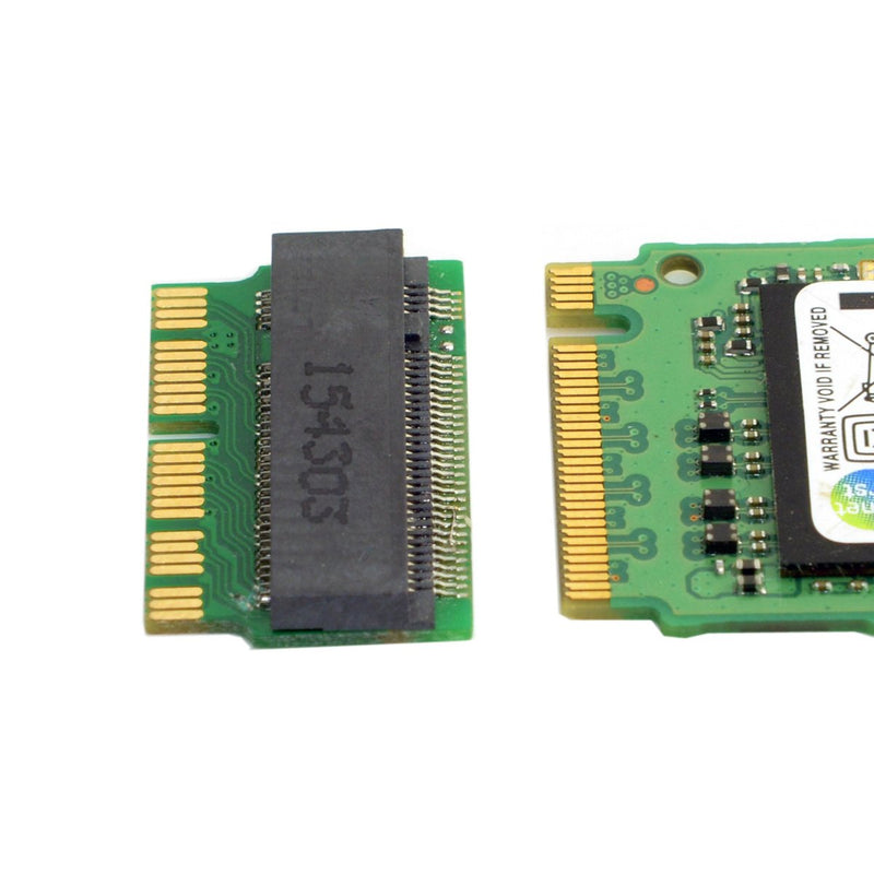 NFHK 12+16pin 2014 2015 Mac to M.2 NGFF M-Key AHCI SSD Convert Card for MAC A1493 A1502 A1465 A1466 Green NVME SSD to MAC 2013-2017