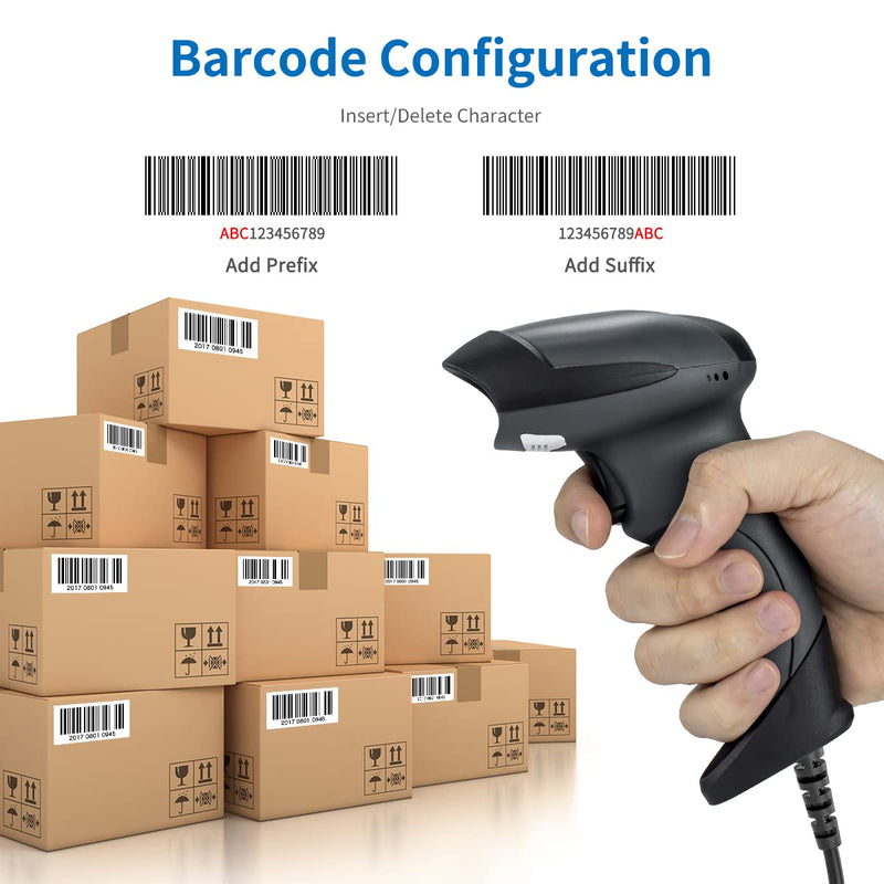 [AUSTRALIA] - NETUM USB Laser Barcode Scanner, Handheld 1D Wired Bar Code Scanner Scanning UPC EAN Reader Gun Retails for Supermarket, Convenience Store, Warehouse - NT-M1 1D -M1 