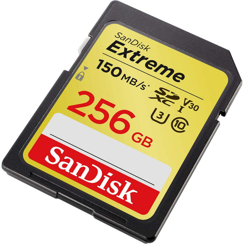SanDisk 256GB Extreme SDXC UHS-I U3 Memory Card, Up to 150MB/s Read Speed
