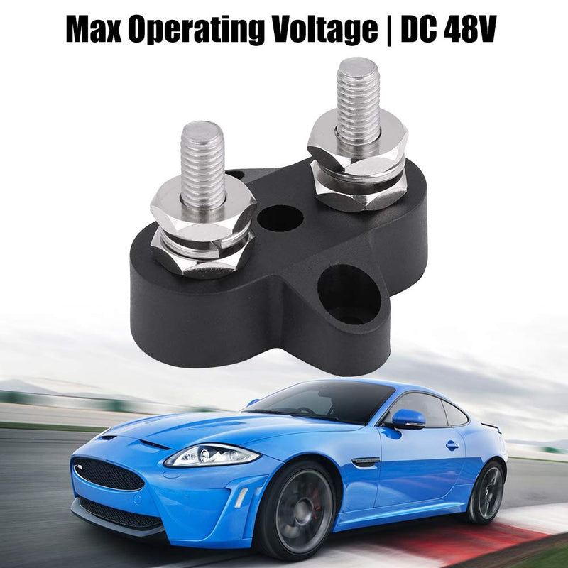 Power Distribution Block, M6 Busbars, Power Supply Terminal Block, Double 48 V, High Performance Plus Power Distribution, 2 Bolts