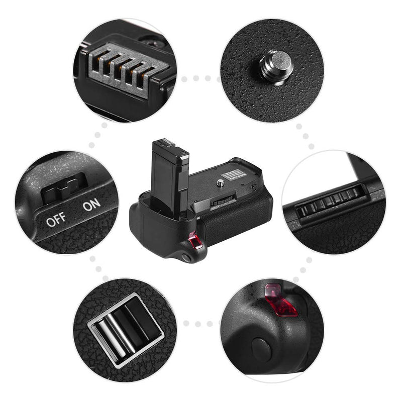 Andoer Vertical Battery Grip Holder for Nikon D5300 D3300 D3200 D3100 DSLR Camera EN-EL 14 Battery Powered with IR Remote Control