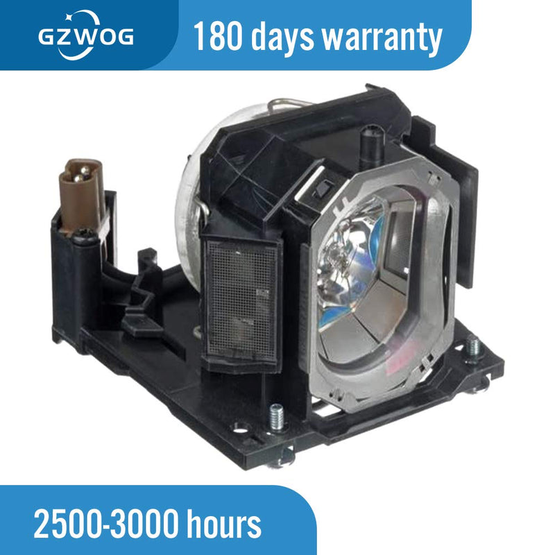 Gzwog DT01151/DT01141 Replacement Projector Lamp Bulb with Housing for Hitachi CP-RX79 CP-RX82 CP-RX93 CP-X2520 CP-X3020 ED-X26 ED-X50 ED-X52 CP-X8 CP-X7 CP-X9 CP-WX8 HCP-2250X/2700X/U25E/U27E/U32S
