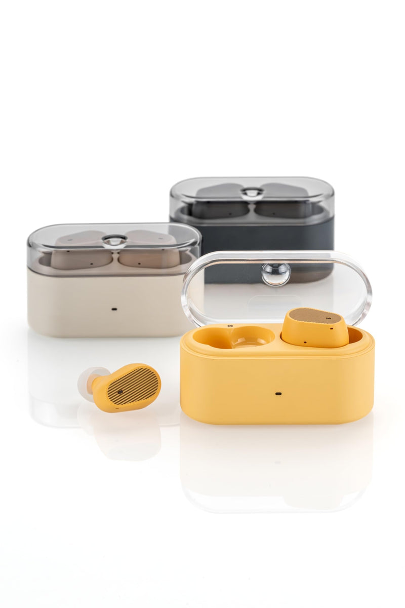 Moondrop Pudding TWS Earphone True Wireless Stereo ANC AI ENC LHDC-V 10mm Dynamic Driver Interactive DSP Bluetooth 6.0 Music Game Dual Mode (Yellow) Yellow
