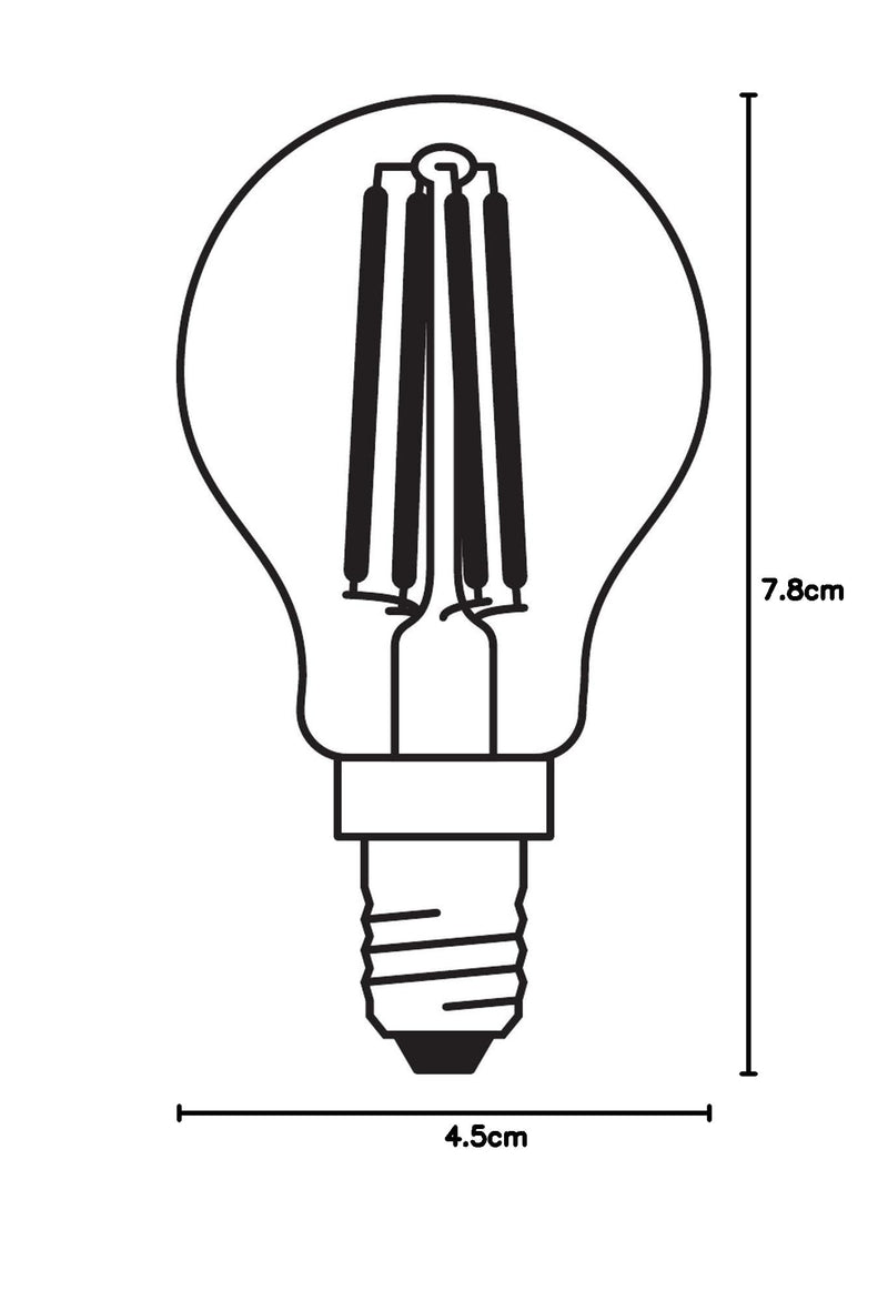 Osram LED light bulb 2700k Warm White 5 Pack 40W Tear Drop