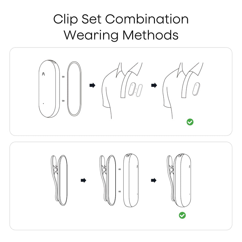 [AUSTRALIA] - Replacement Magnetic Clip and Pin Attachments for Plaud NotePin (*NOT Included), Accessory Replacement Kit Set for NotePin AI Voice Recorder (No Additional Purchases Needed), Purple 