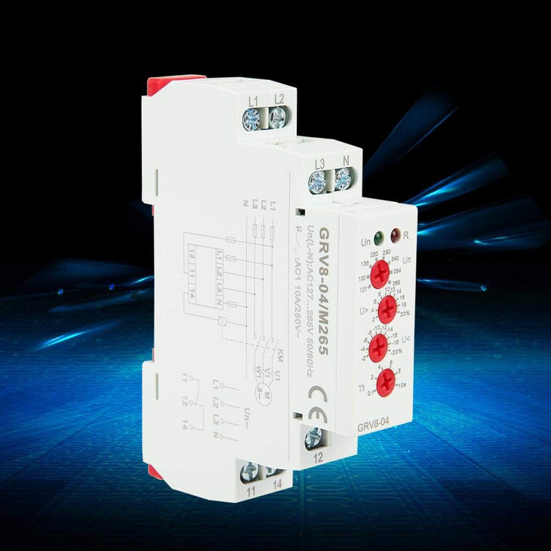 GRV8-04 M265 Voltage Relay 3-Phase Voltage Monitoring Relay Phase Sequence Phase Failure Protection