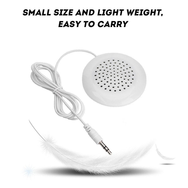 Brrnoo 5pcs DIY Pillow Speaker, Under Pillow Speaker, Portable Personal Speaker, 3.5mm Mini Stereo Speaker for MP3 Phone Portable CD