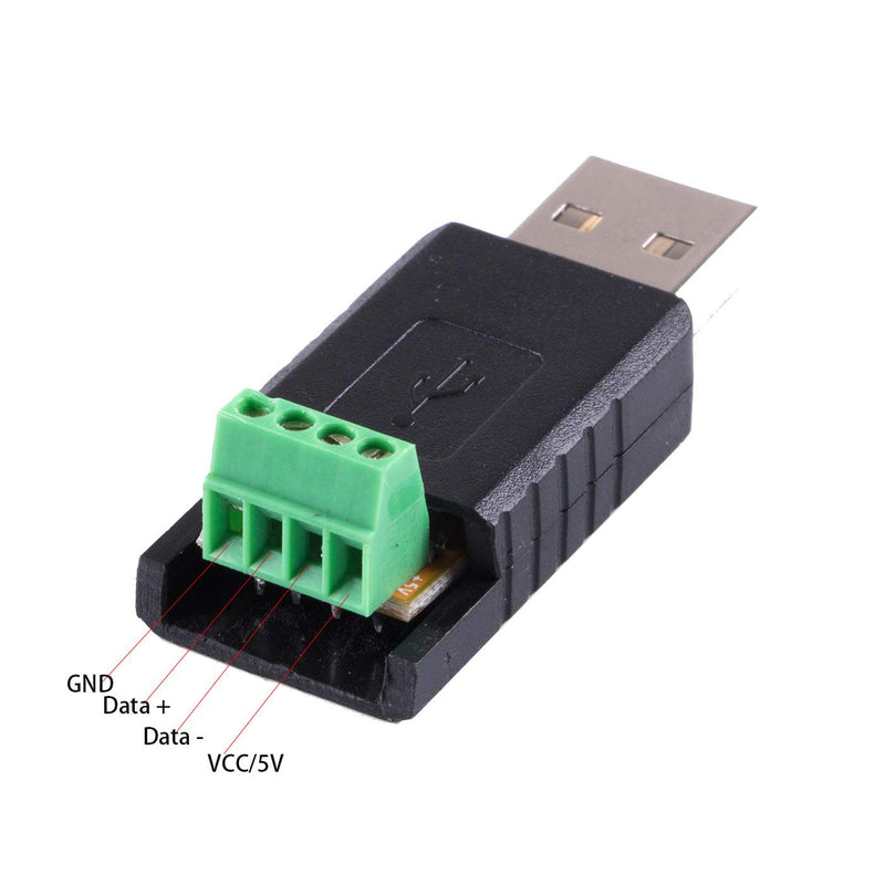 usangreen RS485 to USB Converter Adapter with FTDI Chip for Smart Meter (Black Shell) EKM Blink Adapter Black Shell