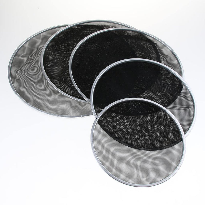 [AUSTRALIA] - 2-Ply Mesh Silent SKIN for Drum Set Replacement, Black, 8inch 