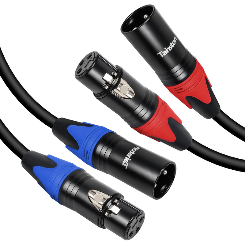 XLR Cable 25 Feet 2 Pack Premium XLR Microphone Cable 3-Pin Balanced Microphone Mic Cord Male to Female XLR Speaker Cable 25 FT