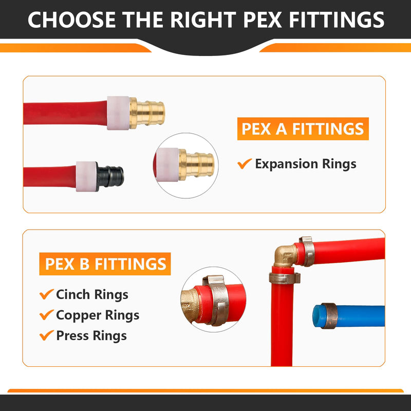[AUSTRALIA] - 5-Pack HeSun PEX A Expansion Fitting, 3/4 Inch Male Thread Adapter,3/4" Male NPT x 3/4" Pex Expansion Adapter,ASTM F1960(PEX1960018-5) 3/4 Inch,5 Pack Male Adapter 