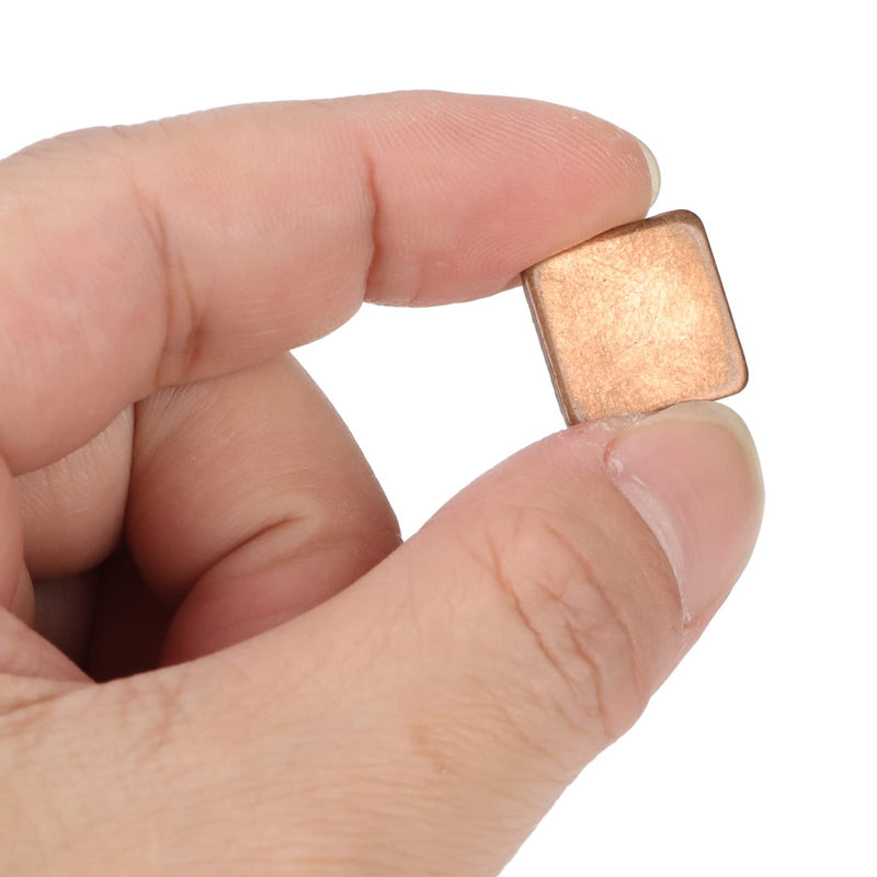 [AUSTRALIA] - Pack of 100 15 mm GPU CPU Thermal Heatsink Copper Pad, Copper Pad Shim Thermal Kit, Multiple Thickness Options Copper Plate Cooler Small Heatsink for Cooling PC Components (15 x 15 x 0.5 mm) 