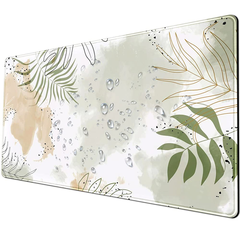 Keyboard mat Kawaii Mousepad Matcha Green Plant Abstract Accessories Desk pad Mouse mat Desk mat for Desktop Gamer Girl Accessories Office Accessories for Women Pink Desk Organizer Large Gaming Pads …
