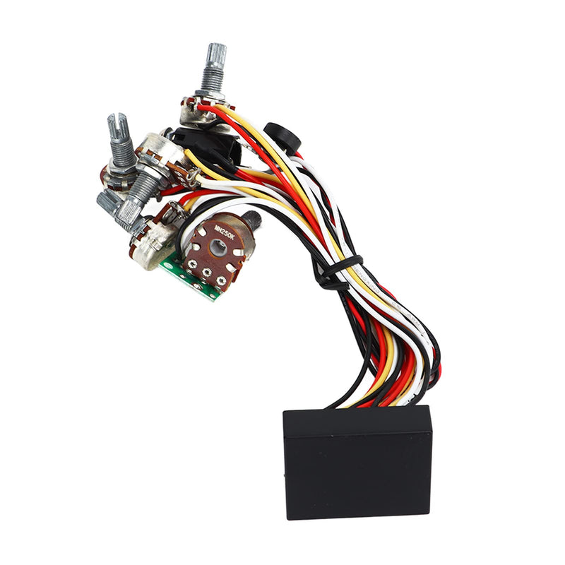 Bass Preamp Circuit, Amplified Pre Wired 3 Band Improve Sound Quality Preamp Circuit for Musical Instruments