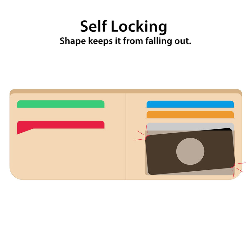 TagVault™ AirTag Wallet Holder - The Thinnest AirTag Wallet Card Insert | Flexible, Stays Hidden, Patent Pending | Elevation Lab Single