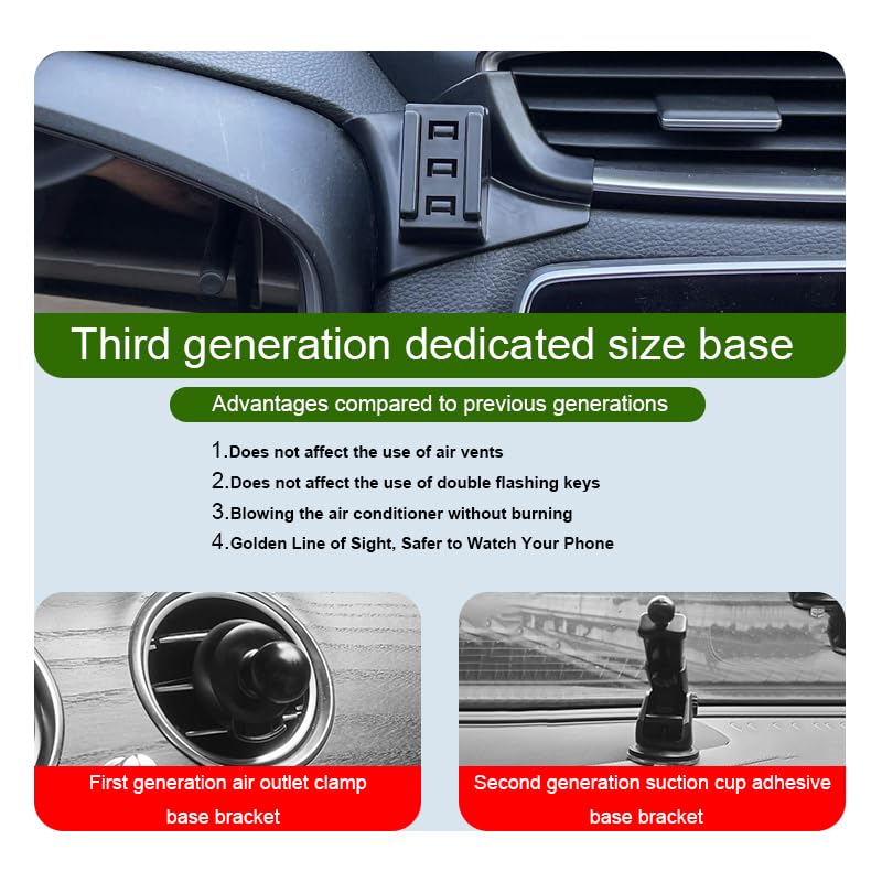 Car Phone Holder for Honda CR-V CRV 2017-2022 Auto Accessories | Auto Lock Hands Free Cell Phone Mount Car fits for iPhone & All Smartphones