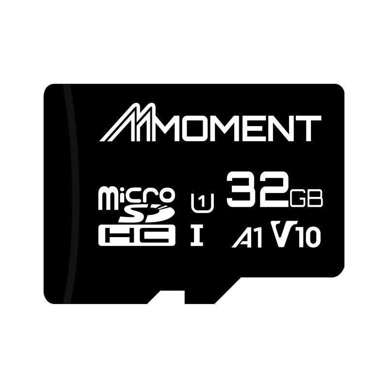 MMOMENT Micro SDHC Card, A1, UHS-I, U1, V10, Class 10 Compatible, Read Speed Up to 90 MB/s, SD Adapter Included (32GB, Black - A1, U1, V10) 32GB, Black - A1, U1, V10