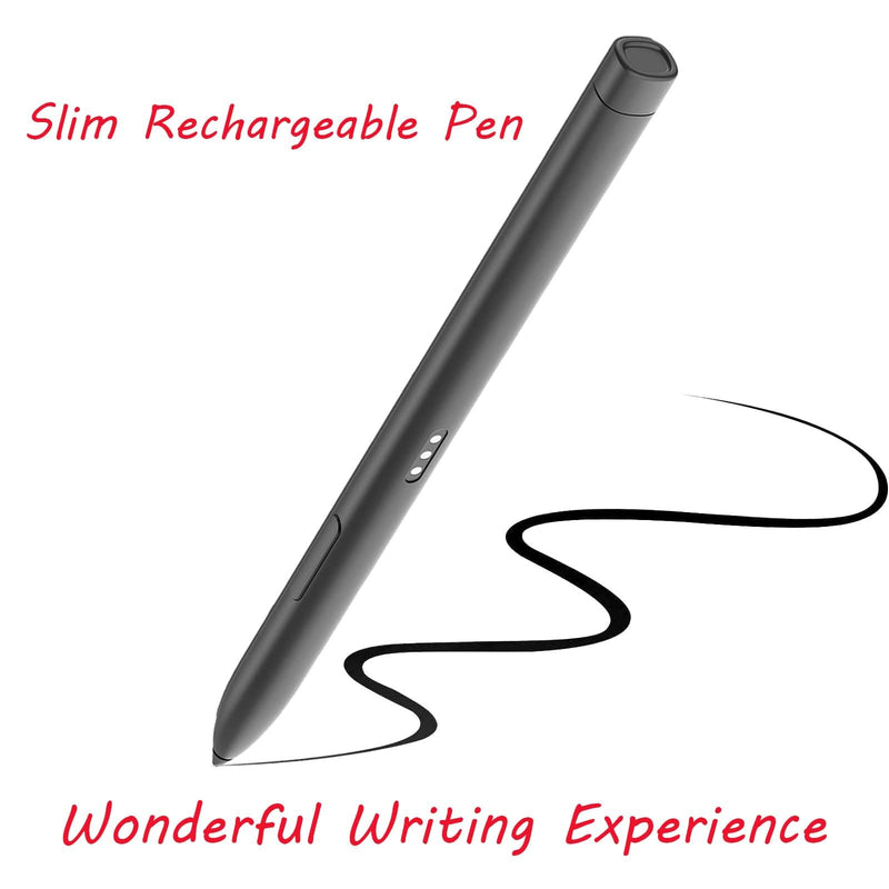 Slim Rechargeable Pen for HP Slim Rechargeable Pen(630W7AA)Compatible with HP Pro x360 Fortis 11 inch G9 Notebook PC, G10 Notebook PC and Pro x360 435 13.3 inch G9 Notebook PC,AES 1.0 Protocol(Black)