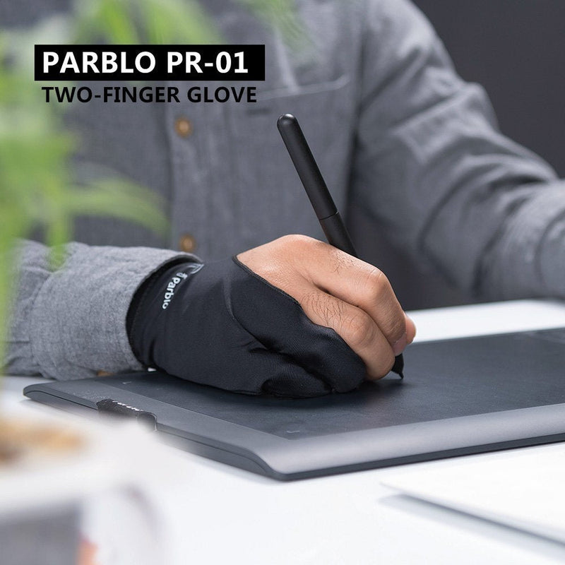 Parblo PR-01 Two-Finger Glove for Graphics Drawing Tablet Light Box Tracing Light Pad 1 Pack