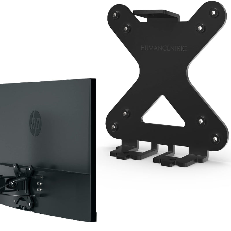 HumanCentric VESA Mount Adapter for HP Pavilion 27xw, 25xw, 24xw, 23xw, 22xw, 22cwa, 27cw, 25cw, 24cw, 23cw, and 22cw Monitors
