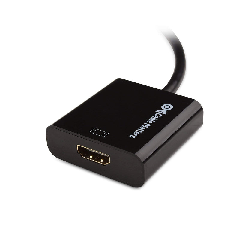 Cable Matters 1- Pack Active Mini DisplayPort to HDMI Adapter Supporting Eyefinity Technology 4K Resolution & 3-Pack High Speed HDMI Cable