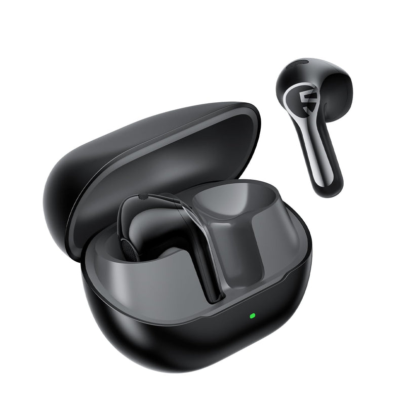 SoundPEATS Air6 HS LDAC Hi-Res Wireless Earbuds, Bluetooth 6.0, 13mm Driver | LDAC Hi-Res Audio Certified, 13mm Triple-Magnet Driver, 2MIC ENC, IPX5 Waterproof, Dynamic EQ, 45H, Bio-Composite Diaphragm Black