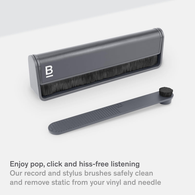 Record Cleaner Kit - 2-Piece Vinyl Record Cleaning Kit Includes Vinyl Record Brush & Stylus Cleaner - Carbon Fiber Anti-Static Vinyl Brush & Stylus Brush