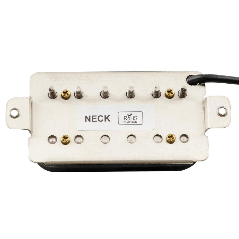 Musiclily Pro LP-OBLA Alnico 5 Uncovered Humbucker Neck Pickup for Electric Guitar, Black Black Neck