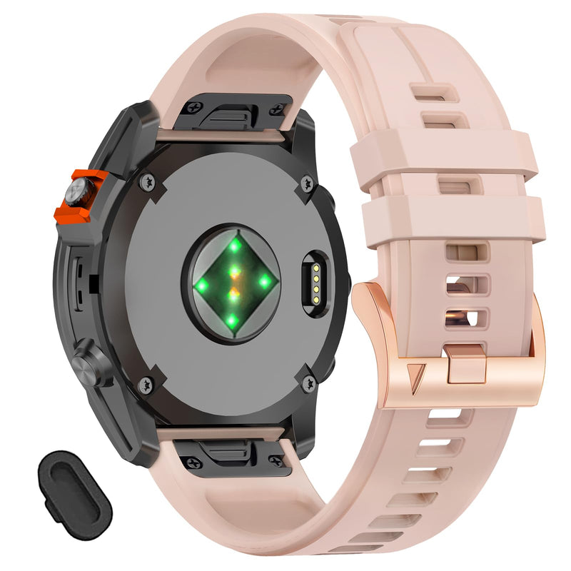 22mm Bands Compatible with Garmin Fenix 8 Pro Tactix 8 AMOLED 47mm/Fenix 7/7 pro/6/6 pro/5/5 plus,Silicone Quickfit Watchband for Descent G2/G1 Solar/quatix 8 47mm/Forerunner 970/965/955/945 3pack3