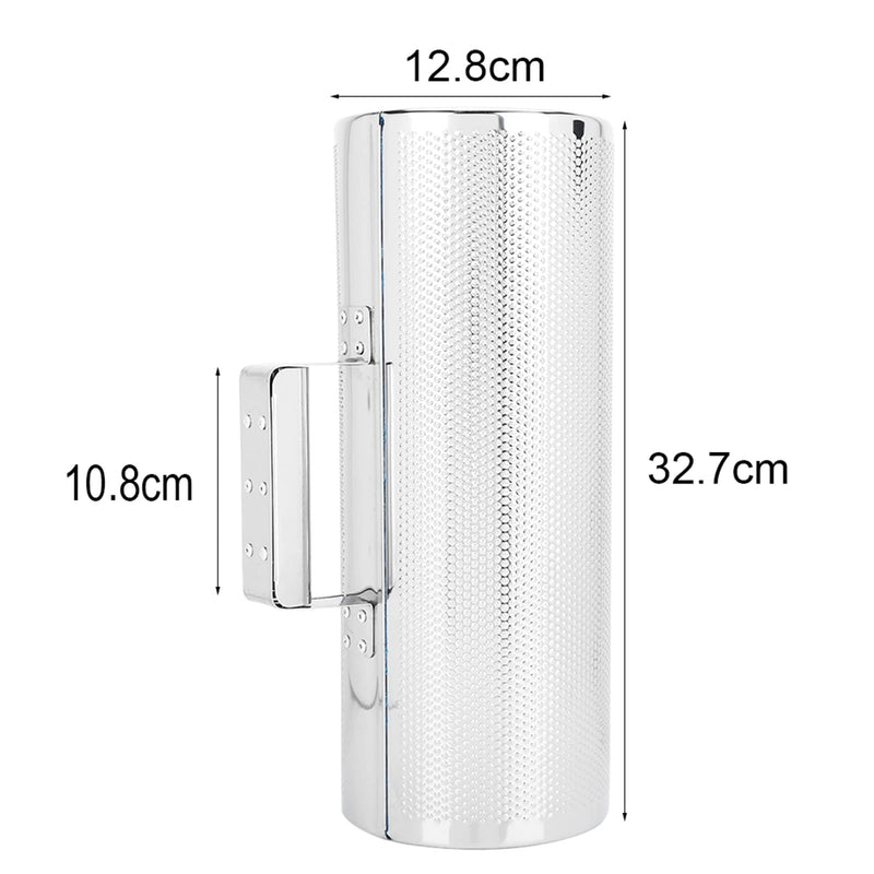 Stainless Steel Metal Guiro with Scraper Professional 5x12.8 Premium Percussion Instrument for Authentic Latin Rhythms