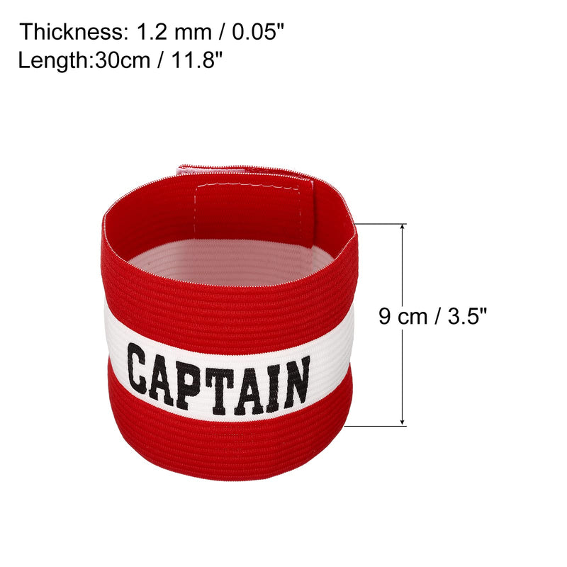 [AUSTRALIA] - PATIKIL Captain's Armband, Elastic Arm Band for Soccer Training Red 