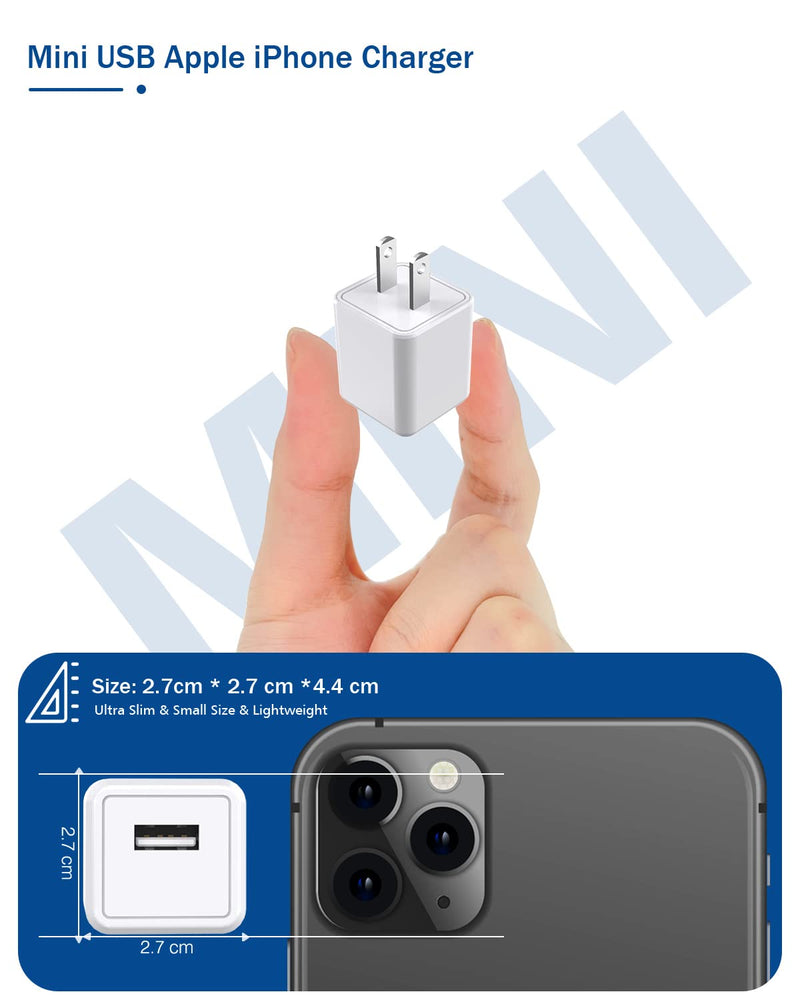 [AUSTRALIA] - iPhone Charger,Long 6FT iPhone Charger 2Pack iPhone Cord 6feet USB to Lightning Cable Quick Fast Charging Data Sync Cord USB Wall Charger Block Adapter for iPhone 14/13/12/11/XS/XR/X/8/7/5/SE2022/iPad 