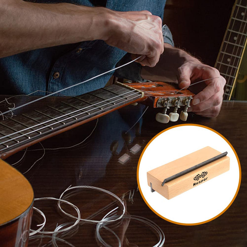 EMVANV Wood Guitar Fret Beveling File, Wood Cutting Edge Tool Fret End Dressing Luthier Tool Bass Ukulele 35/90 Degree Luthier File Tool(Size:1pc) 1pc