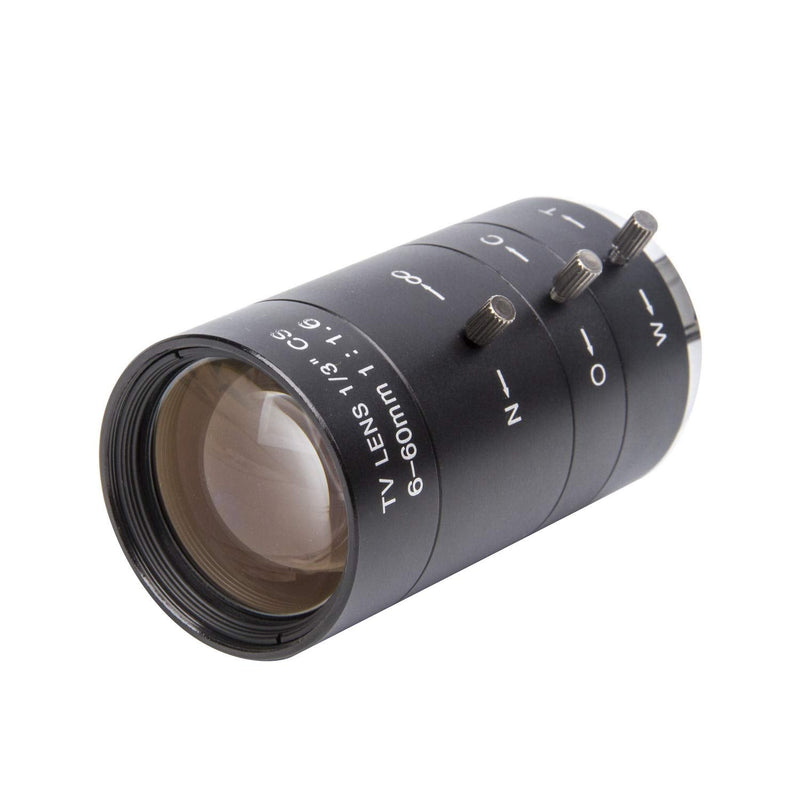 6-60mm 1/3" CS Lens CCTV Lens IR F1.6 Manual Zoom Manual Iris for CCTV CCD Camera 6-60mm