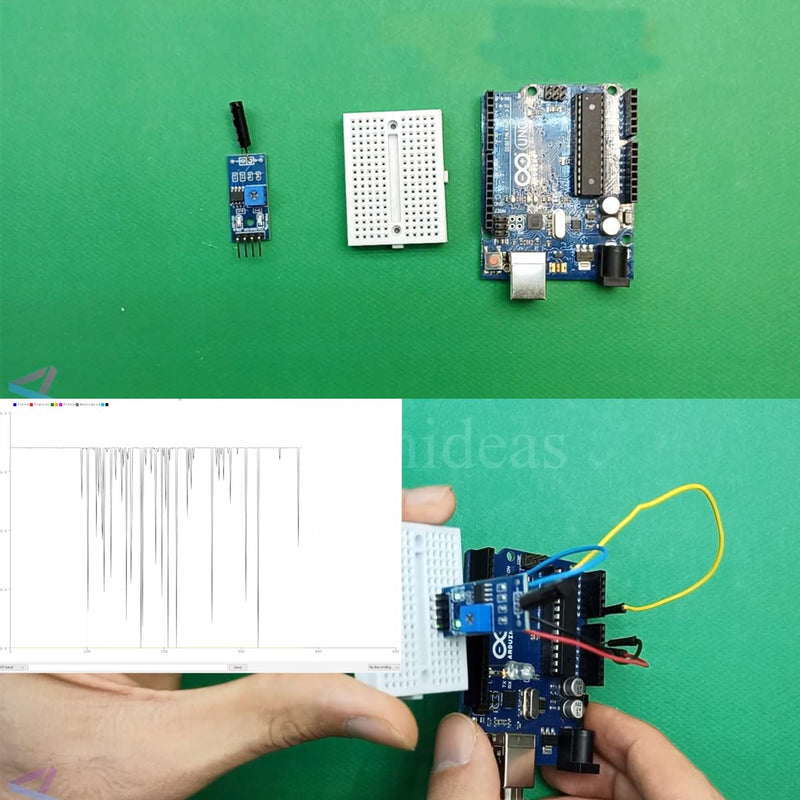 [AUSTRALIA] - Youmile 10pcs High Sensitive Vibration Switch Sensor Module SW-18010P Alarm Sensor Module Vibration Module with DuPont Cable for Arduino 