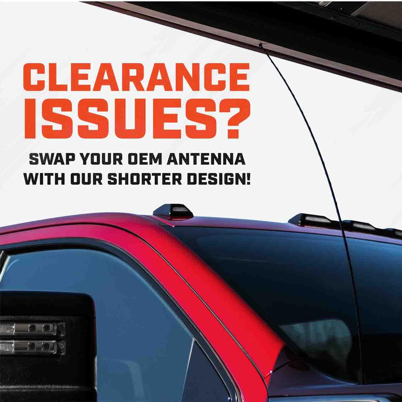 AntennaMastsRus - The Original 6 3/4 Inch for Ford Ranger (1982-2011) - Car Wash Proof Short Rubber Antenna - Internal Copper Coil - Premium Reception - German Engineered