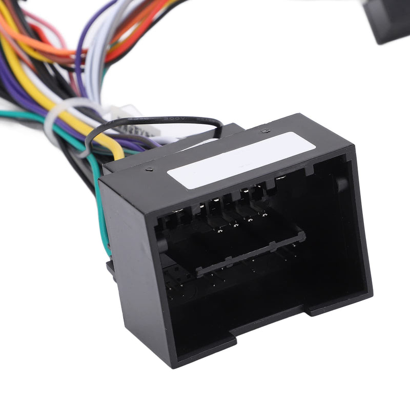 Car Stereo Wiring Harness with CAN Bus Interface, 16-Pin Plug and Play Adapter, Aftermarket Radio Installation