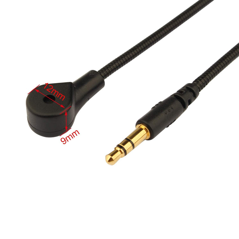 Futheda 3.5mm Replacement Game Mic Microphone Boom Compatible with Turtle Beach Ear Force Gaming Headsets Xbox One PS4 Switch Mac PC Computer Gaming Headphones