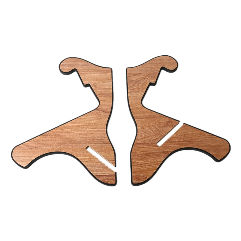Miwayer Guitar Stand Wood Thickened Universal, with 0.12 Inch Soft Leather Ddge, Safe Non-Slip Portable Stringed Wooden Guitar Rack, Used for Acoustic, Classical, Electric Guitar, Bass Brown