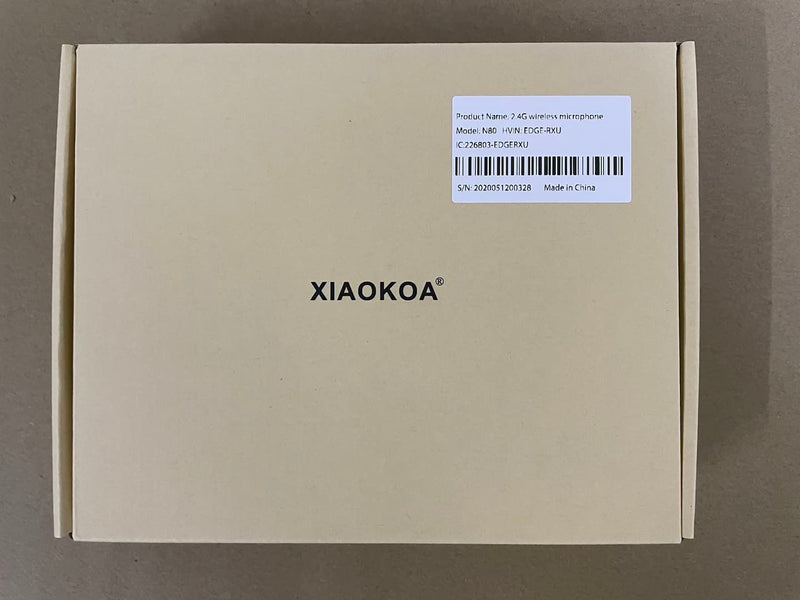 XIAOKOA 2.4G Wireless Microphone Headset, 50m Stable Transmission, Dual Micro USB Charging, Compatible with PA Systems