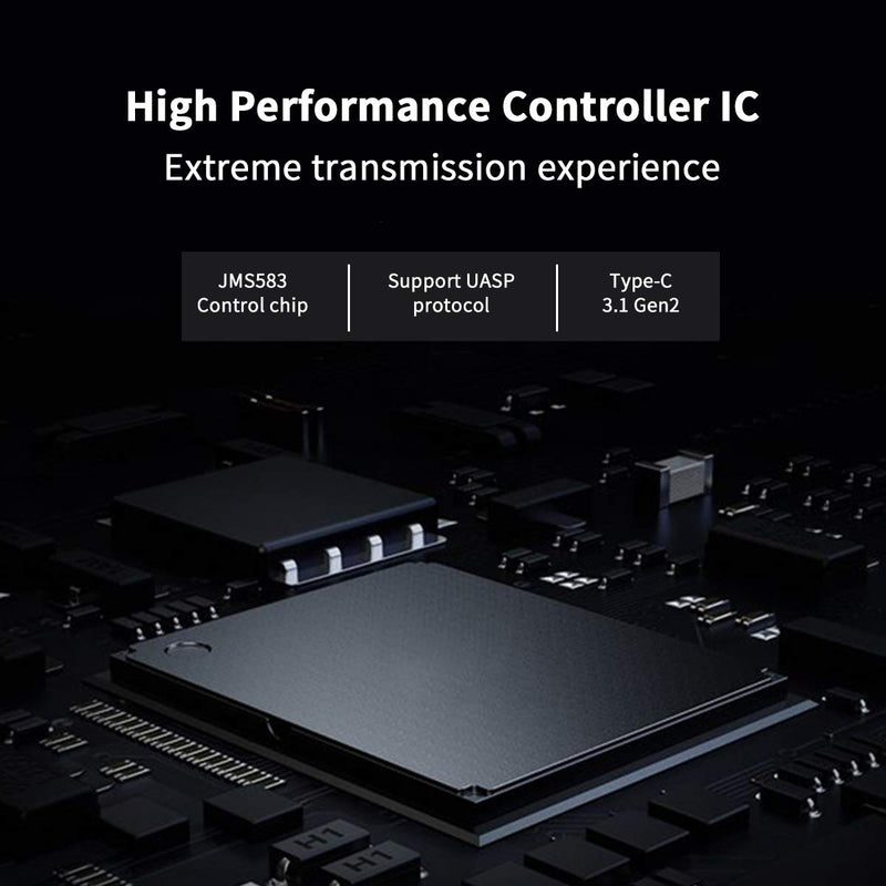 SSK Aluminum USB C to M.2 NVMe SSD Tool-Free Enclosure Reader, USB 3.1/3.2 Gen 2(10Gbps) to NVMe PCI-E M-Key Solid State Drive External Adapter Support UASP Trim (Fits only NVMe SSDs 2242/2260/2280) grey