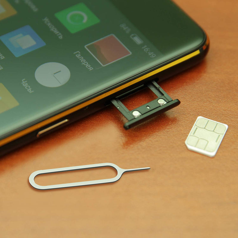 Tatuo 300 Pack Sim Card Tray Eject Pin Ejector Removal Tool Compatible with iPhone X, 8 Plus, 8, 7 Plus, All Other iPhone Models, iPads, iPods, Samsung Galaxy Note/S/Edge/J Series, HTC Phone Models