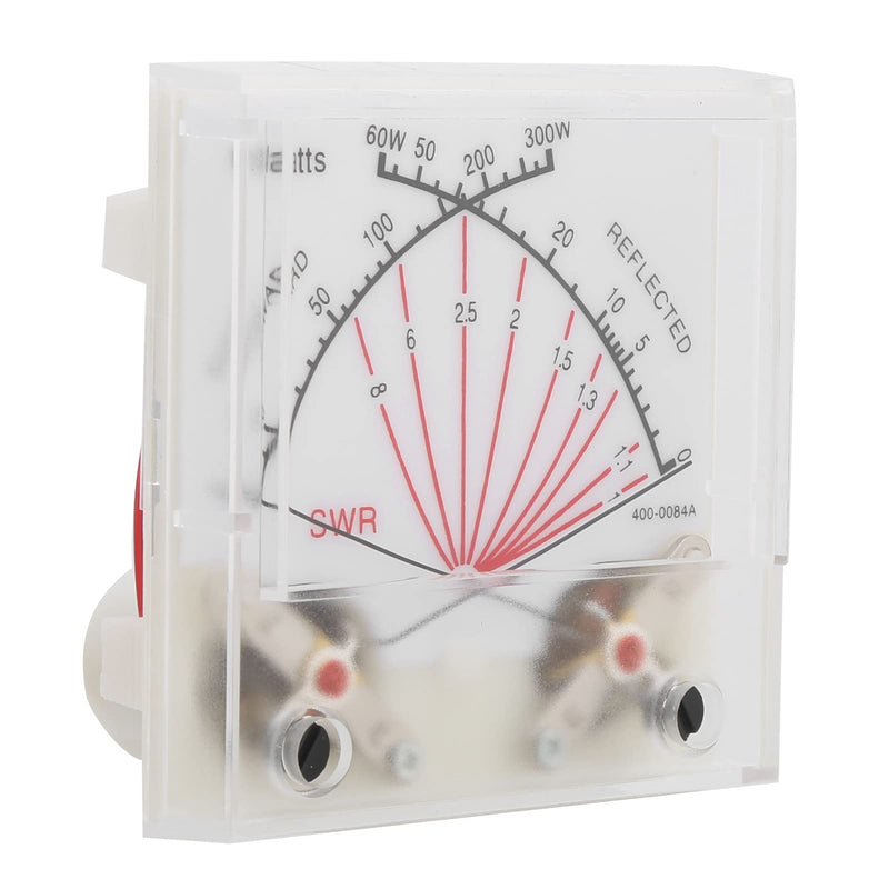 Eujgoov Cross Needle SWR/Watt Meter, Double Needle 60/300W Dual Band Standing- Meter with Backlight