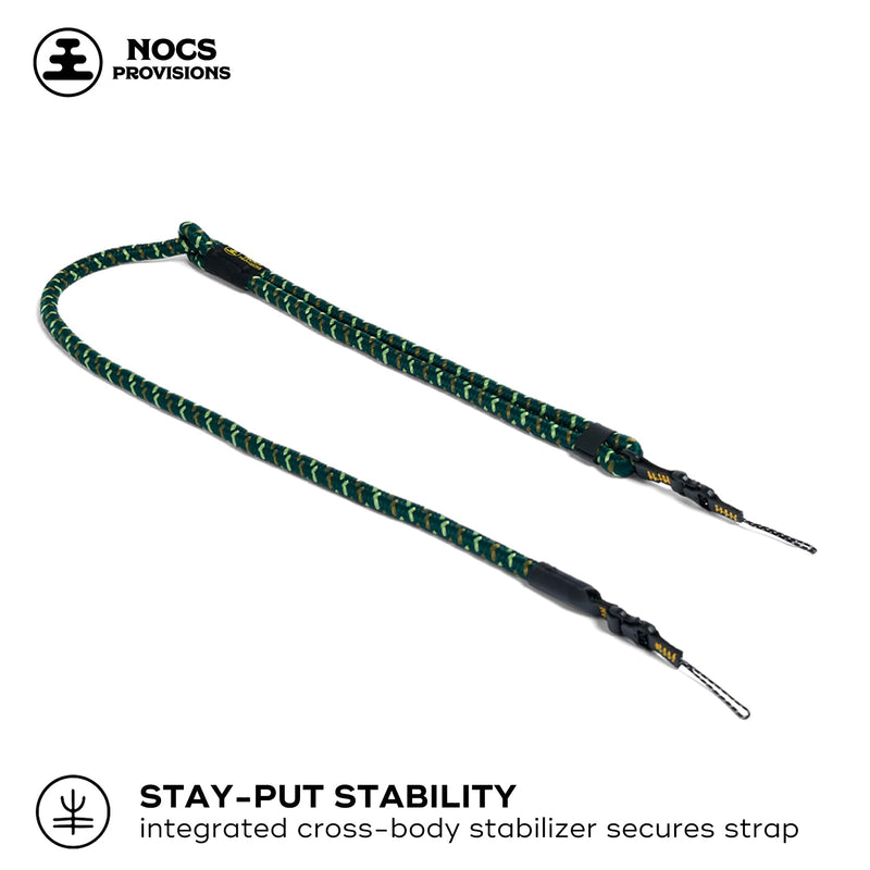 [AUSTRALIA] - Nocs Provisions NocLoc Approach Neck Strap for Binocular/Camera Carry Accessory for Active Hiking & Sightseeing - Backwoods Green 