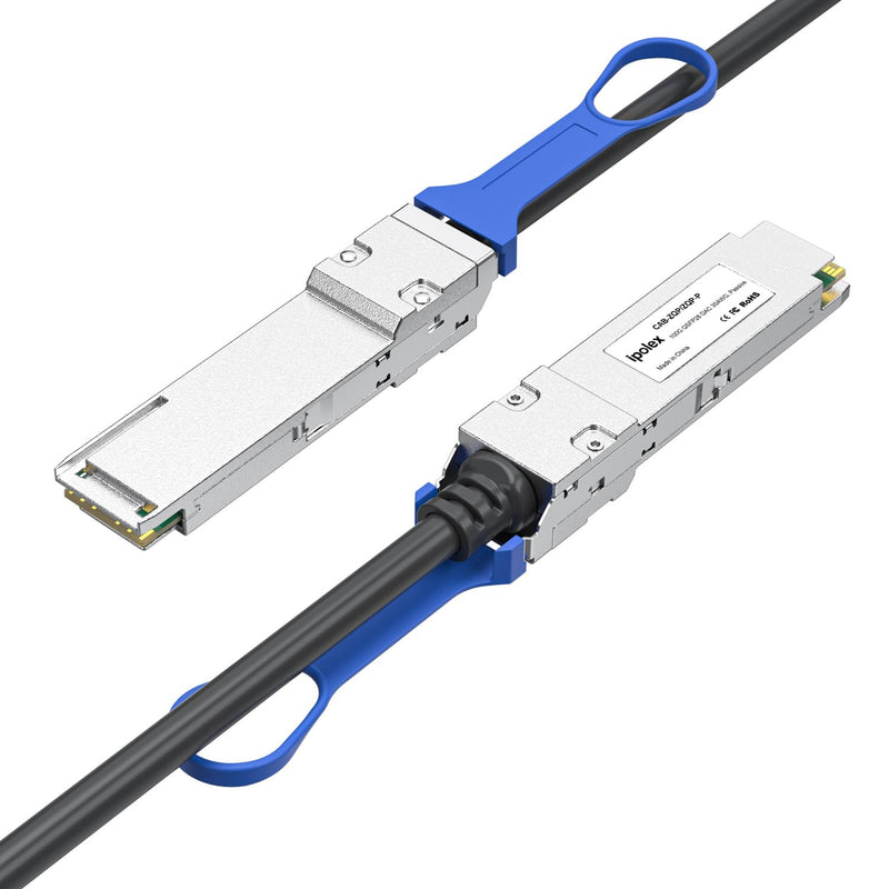ipolex 100Gb/s QSFP28 MCP1600-C002 SFP Direct Attach Copper Cable for Mel, Twinax Cable, 2-Meter (6.5ft), 30AWG 2 Meters